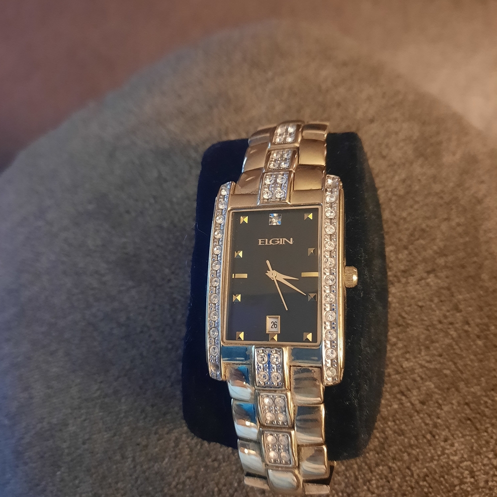 Elgin Gold and Black Men's Watch